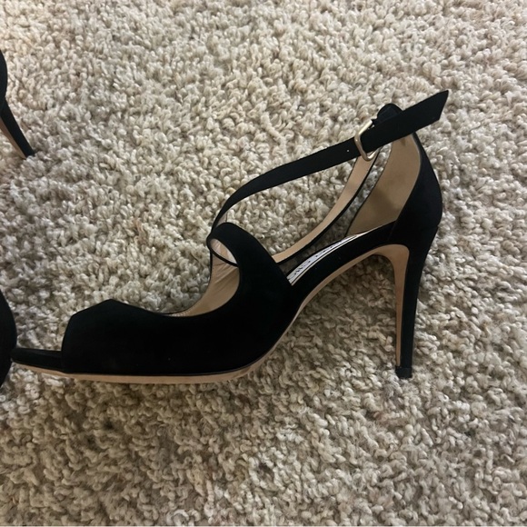 Jimmy Choo Emsy 85 black suede heels - Picture 8 of 12